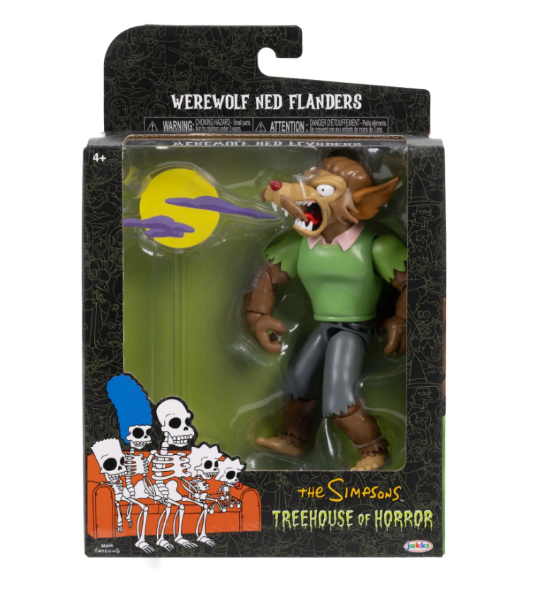 The Simpsons Deluxe Werewolf Ned Flanders 5in Deluxe Figure (THOH) - Image 7
