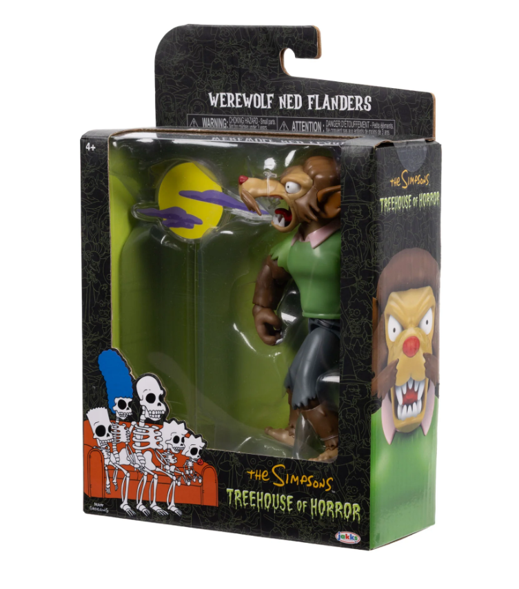The Simpsons Deluxe Werewolf Ned Flanders 5in Deluxe Figure (THOH) - Image 8
