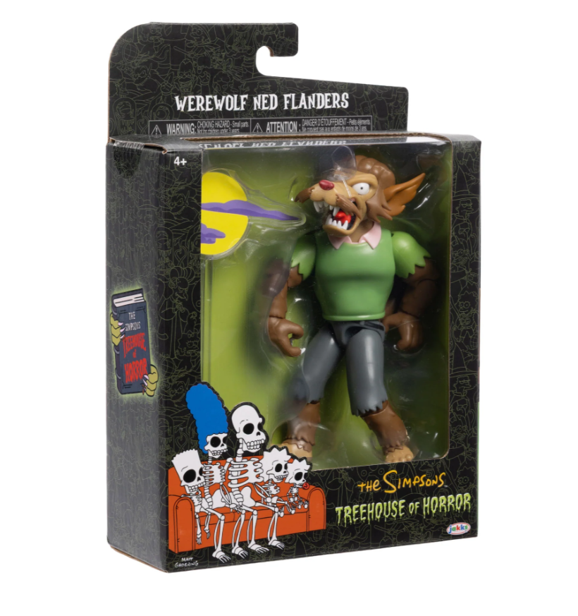 The Simpsons Deluxe Werewolf Ned Flanders 5in Deluxe Figure (THOH) - Image 9