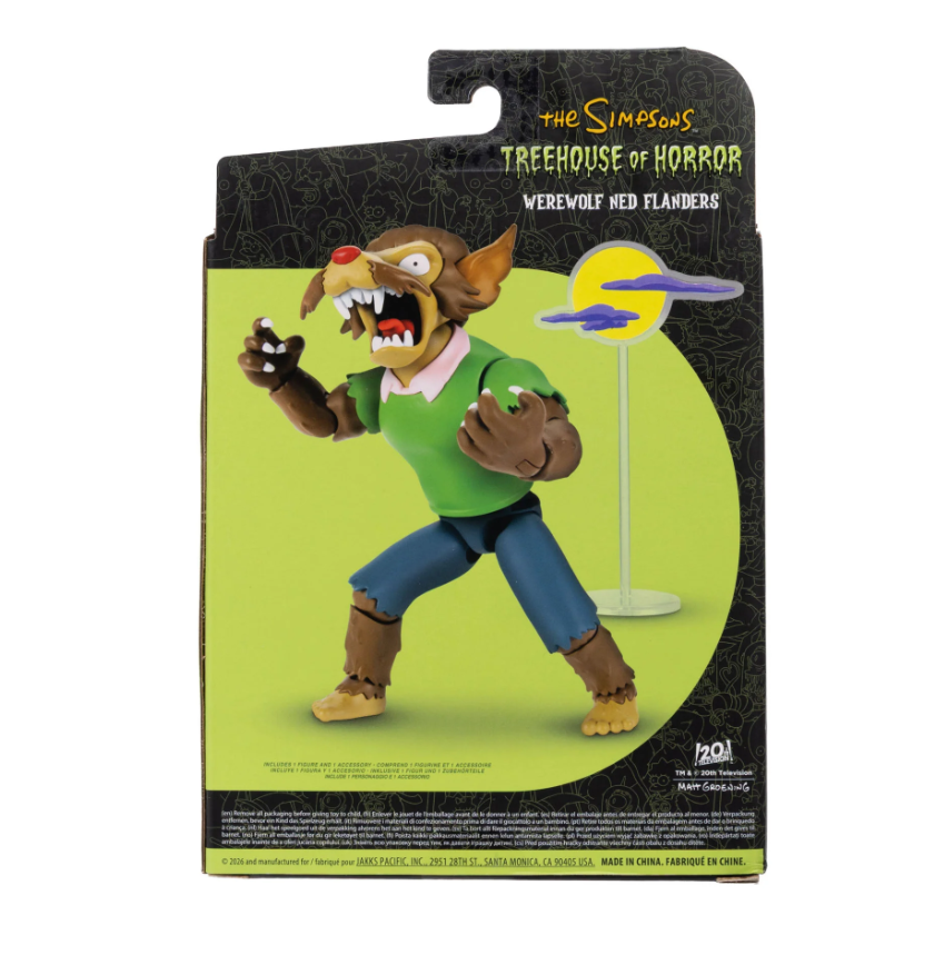 The Simpsons Deluxe Werewolf Ned Flanders 5in Deluxe Figure (THOH) - Image 10